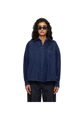 Weekend Max Mara Navy Foggia Denim Shirt