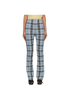 Acne Studios Blue Fitted Wool Trousers