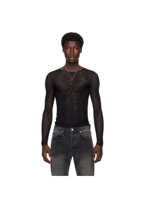 Jean Paul Gaultier Black 'The Sequin' Top