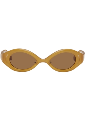Song for the Mute SSENSE Exclusive Brown 'The Goggle' Sunglasses