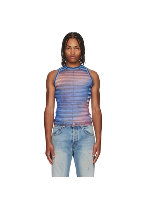 Jean Paul Gaultier Blue 'The Air' Tank Top