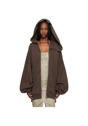 Rick Owens DRKSHDW Gray Temple Mountain Hun Hoodie