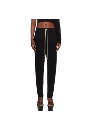 Rick Owens DRKSHDW Black Temple Pull On Sliced Pillar Maxi Skirt