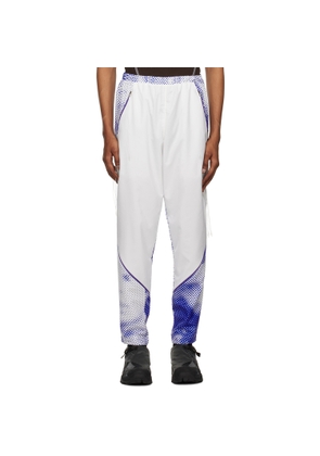 Saul Nash White & Blue Graphic Sweatpants