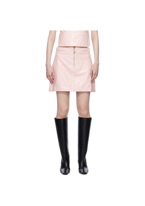 Sandy Liang Pink Ada Miniskirt