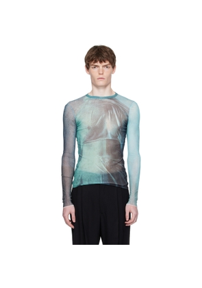 Jean Paul Gaultier Blue 'The Water' Top
