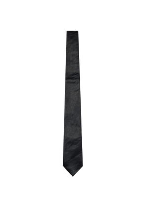 OUR LEGACY Black Faux-Leather Tie