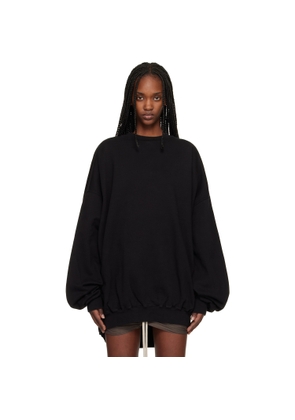 Rick Owens DRKSHDW Black Temple Hun Crewneck Sweatshirt