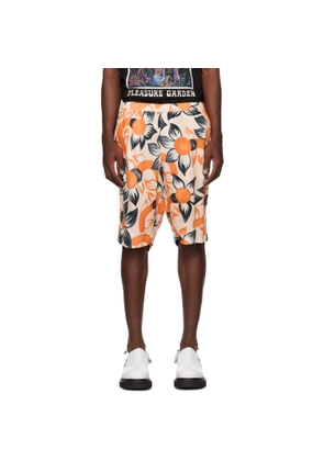 Endless Joy Orange Wildflower Pale Shorts
