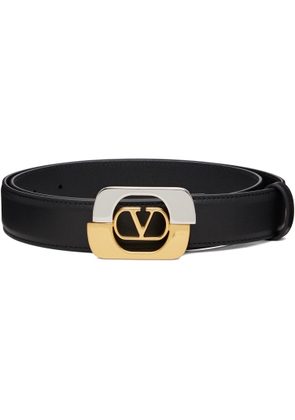 Valentino Garavani Black VLogo Signature Belt
