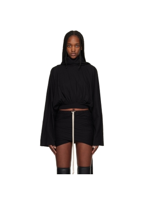 Rick Owens DRKSHDW Black Temple Cropped Hoodie