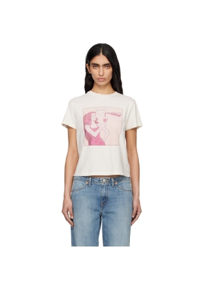 Re/Done Off-White Classic 'Drink Wine' T-shirt