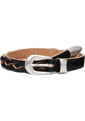 OUR LEGACY Black 2cm Braided Belt