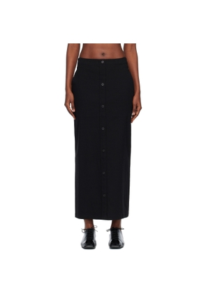 ISSEY MIYAKE Black 'Like Torso Like Shirt' Maxi Skirt