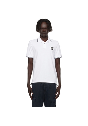 Stone Island White 2200007 Piqué Polo