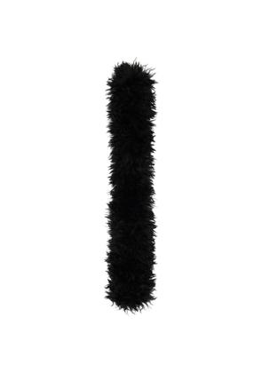Anna Sui Black Faux-Fur Scarf