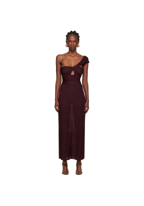 Gabriela Hearst Burgundy Altura Maxi Dress