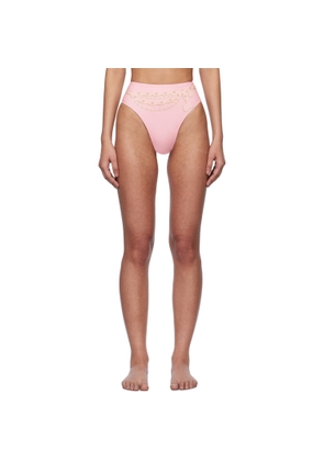 Versace Underwear Pink Graphic Bikini Bottom