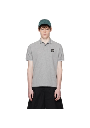 Stone Island Gray 2200007 Organic Cotton Polo
