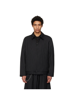 Y-3 Black Refined Wool UT Blouson Jacket