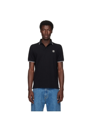 Stone Island Black 22002SC Organic Piqué Polo