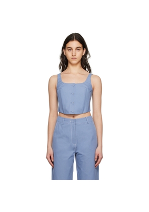 ANNA QUAN Blue Mae Tank Top