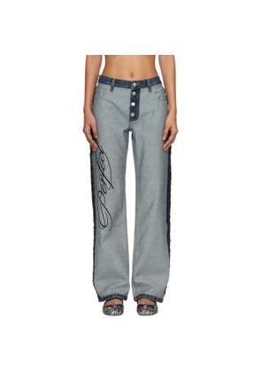 Marc Jacobs Blue Imperfectly Perfect Jeans