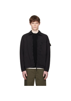 Stone Island Black 1200003 Supima Cotton Twill Stretch-TC Jacket