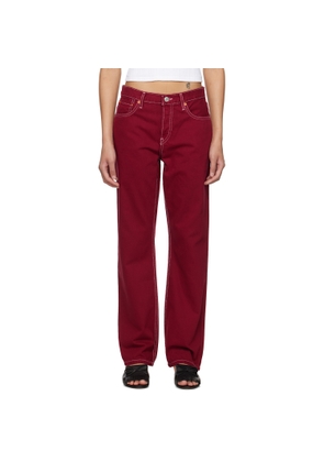 Re/Done Red 'The Standard' Jeans