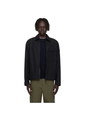 Stone Island Black 1200018 Weatherproof Cotton Canvas Jacket