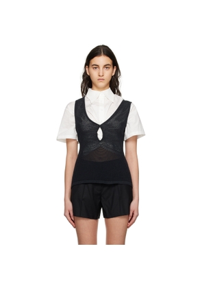 ANNA QUAN Black Jasmine Tank Top