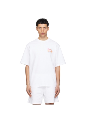 Casablanca White Collage D'Icônes Graphique T-shirt