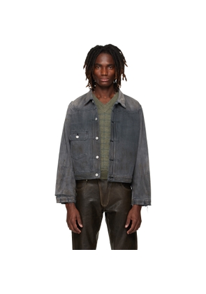 Enfants Riches Déprimés Gray 'Type VII' Flannel Lined Denim Jacket
