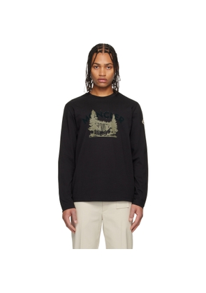 Moncler Black Long Sleeve T-shirt