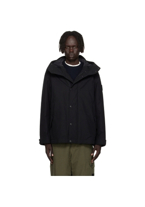 Stone Island Black 4100105 Weatherproof Cotton Canvas Short Parka
