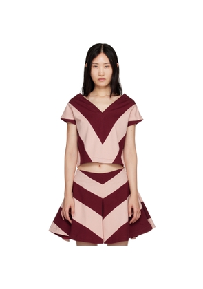 Rose Murdoch Burgundy & Pink Jack Top