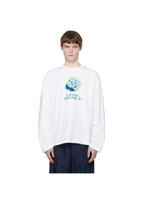 Casablanca White Smiley Future Long Sleeve T-shirt
