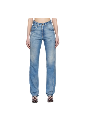Maison Margiela Blue Straight-Leg Jeans