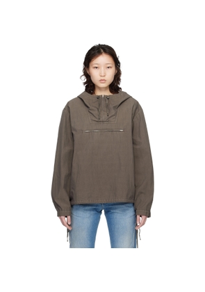 Maison Margiela Taupe Cotton Caban Anorak