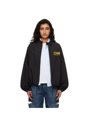 Maison Margiela Black Vintage-Style Sportswear Jacket