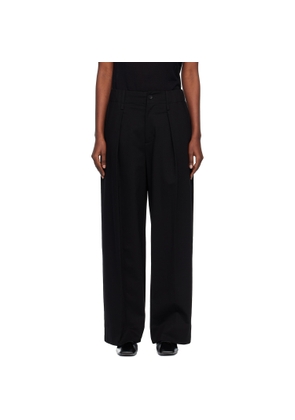 ISSEY MIYAKE Black Simple Ensemble Trousers