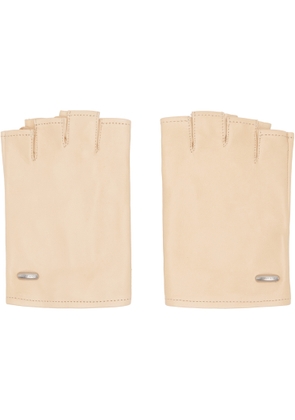 OUR LEGACY Beige Biker Gloves