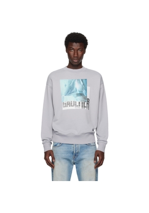 Jean Paul Gaultier Gray Printed Water Sweatshirt