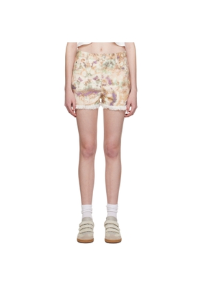 Isabel Marant Etoile Multicolor Lesia Denim Shorts