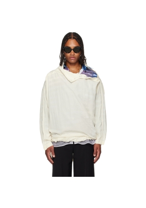 Jean Paul Gaultier Off-White Wide Hoodie