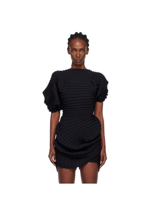 ISSEY MIYAKE Black Knit 'As It Is' Top