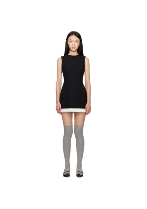 SHUSHU/TONG Black Sleeveless Slim-Fit Minidress