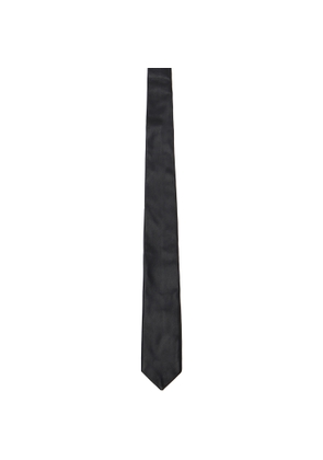 Ernest W. Baker Black Leather Tie