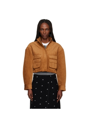 SHUSHU/TONG Tan 3D Pocket Wide-Sleeve Jacket