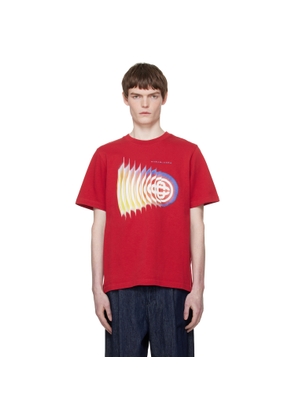 Casablanca Red Shockwave Short Sleeve T‐shirt